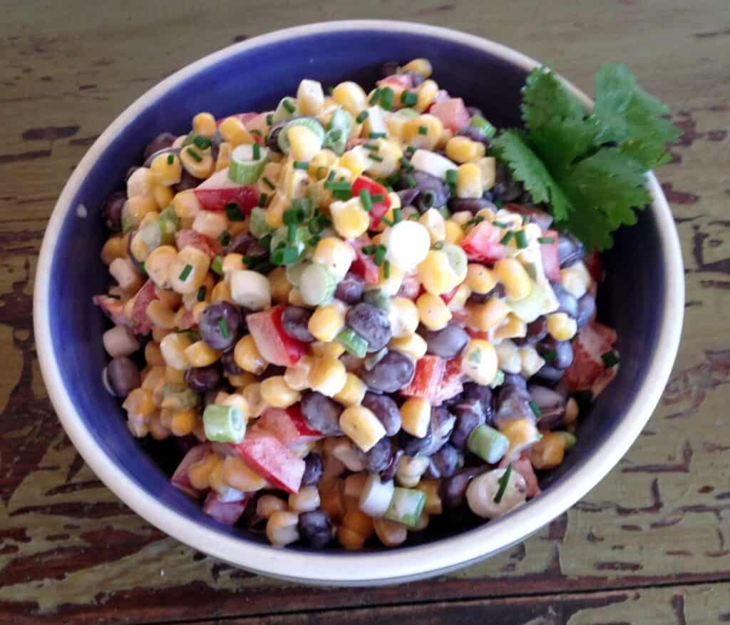 Black Bean Corn Salad with Jalapeno Lime Dressing Beyond The Chicken Coop