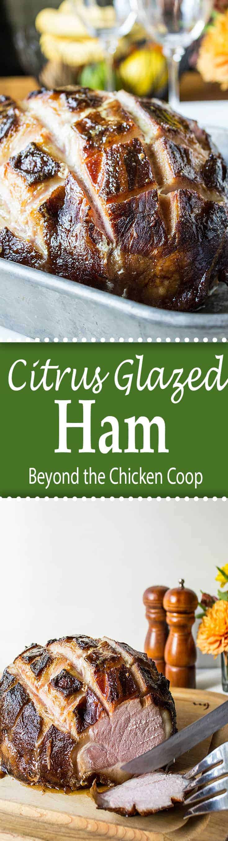 Citrus glazed ham is perfect for the holidays or a weekend meal.