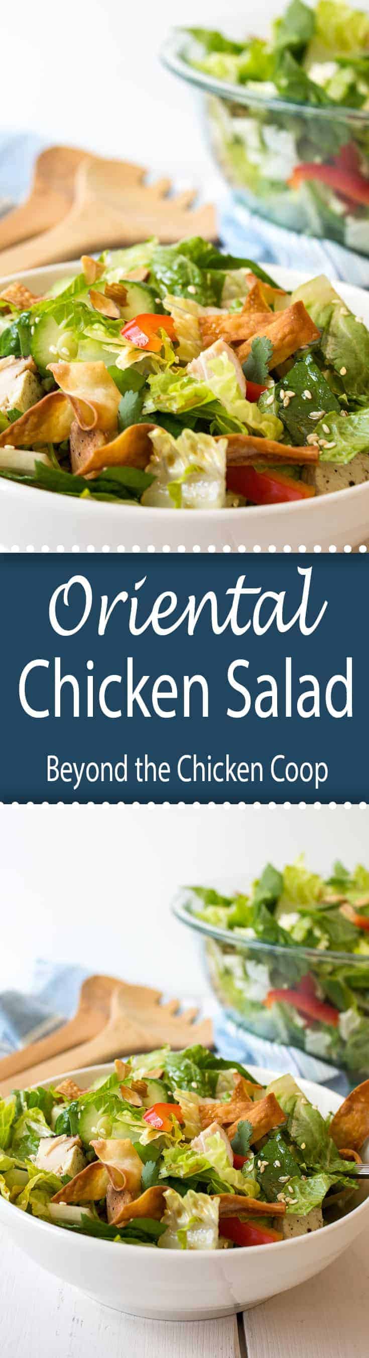 This Oriental Chicken Salad is perfect for lunch or as a light dinner.