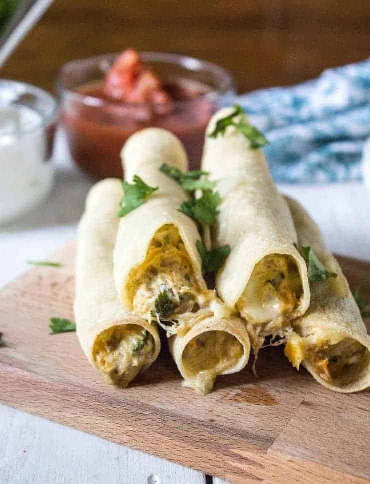 Baked Chicken Taquitos - Beyond The Chicken Coop