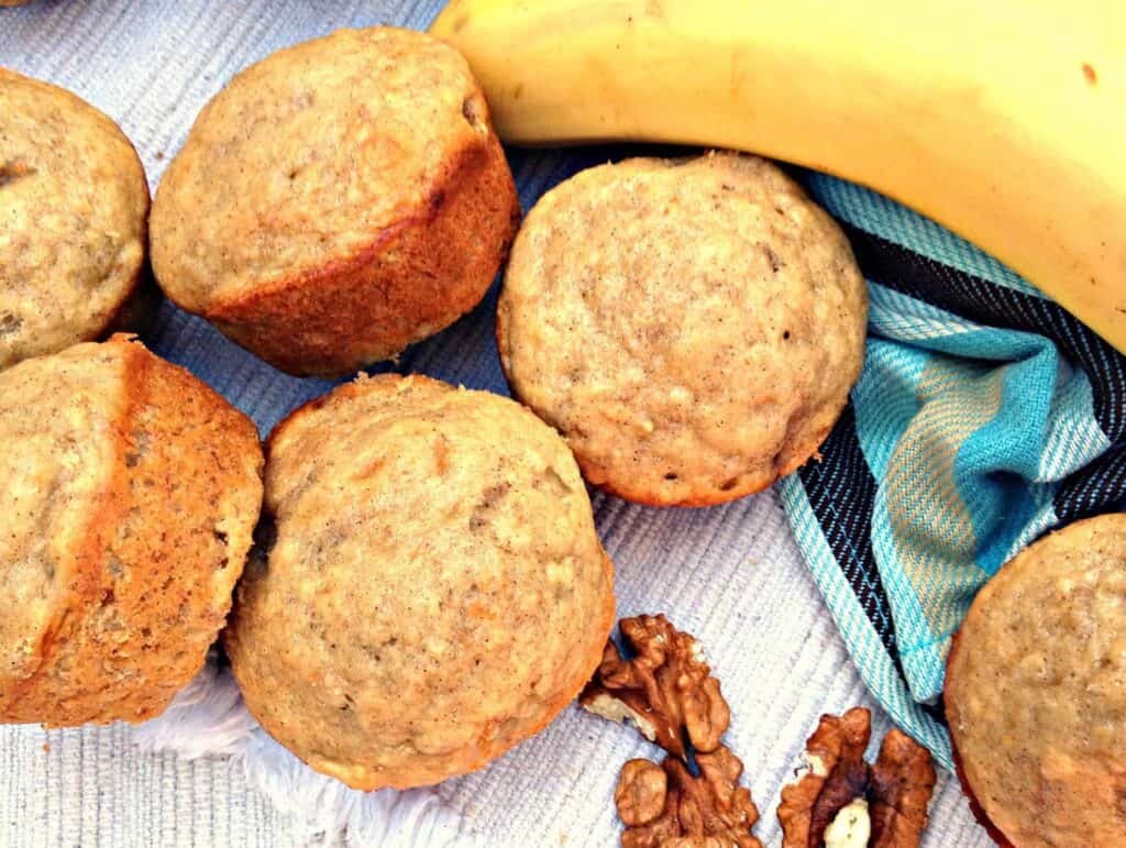 Banana Walnut Muffins Beyond The Chicken Coop