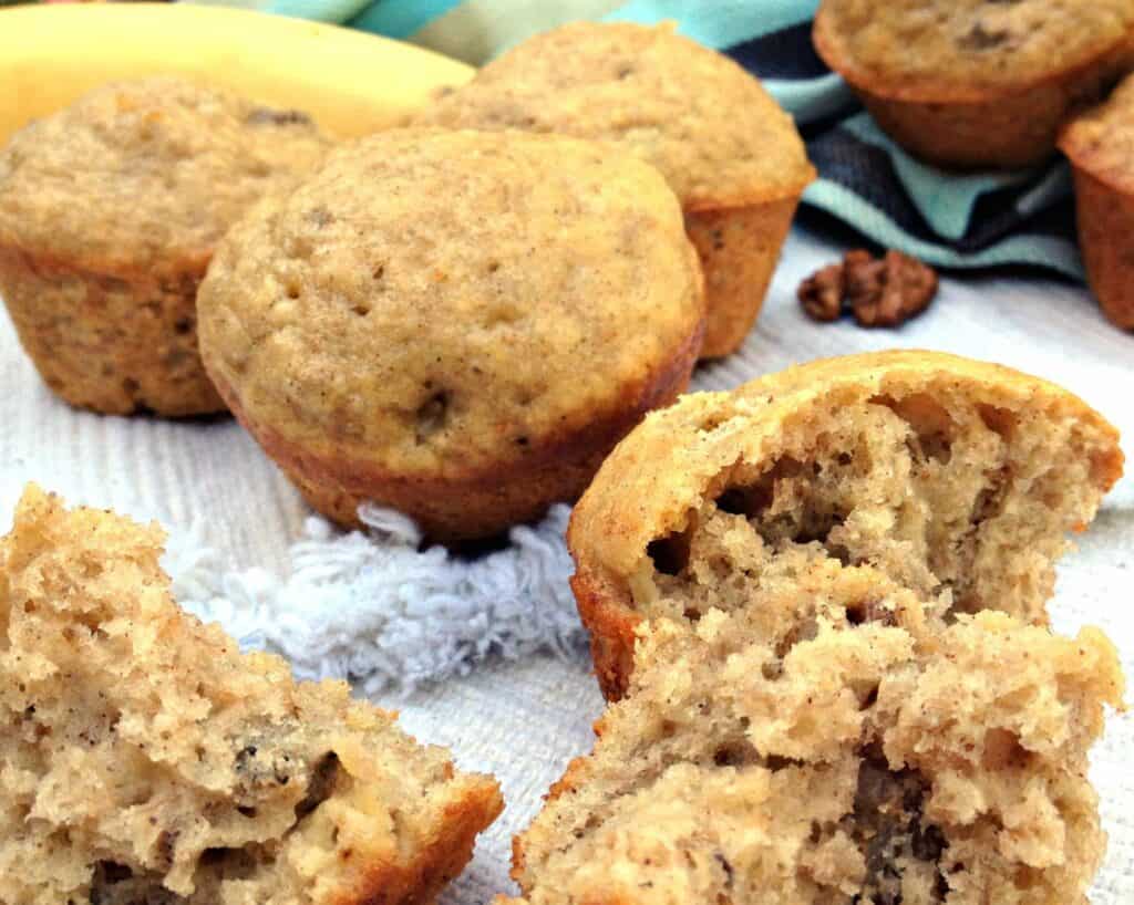 Banana Walnut Muffins - Beyond The Chicken Coop