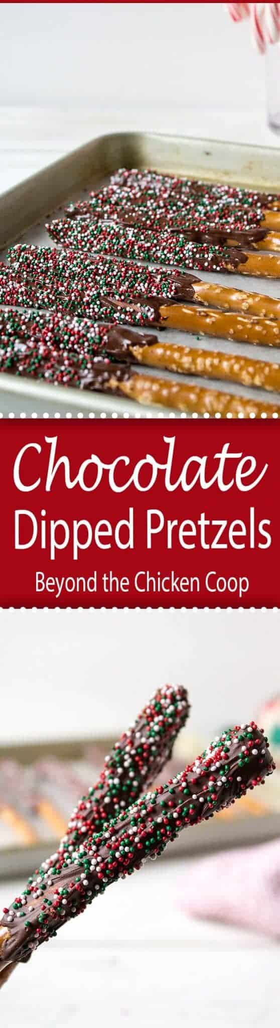 Chocolate Dipped Pretzels Beyond The Chicken Coop