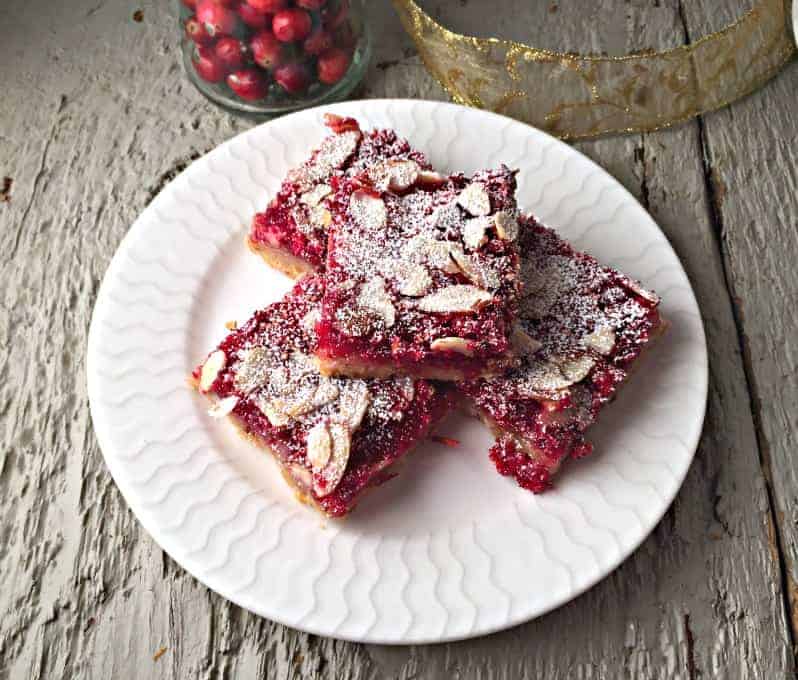 Cranberry Bars with Almonds Beyond The Chicken Coop