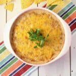 Bean dip with Cheese.