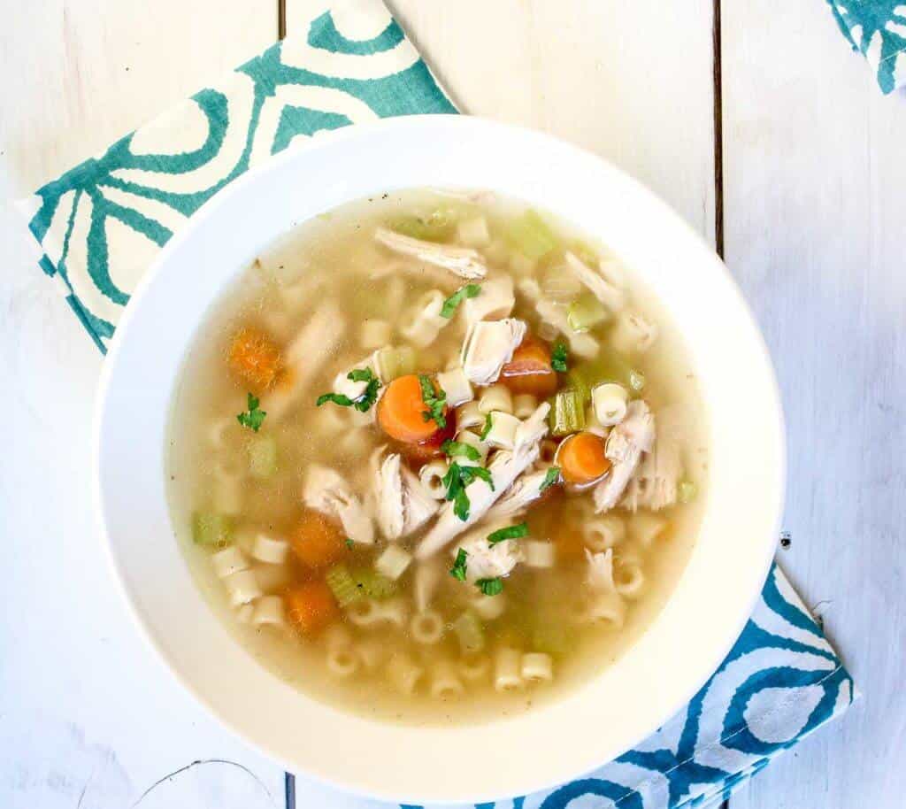 Chicken Soup with Pasta Beyond The Chicken Coop