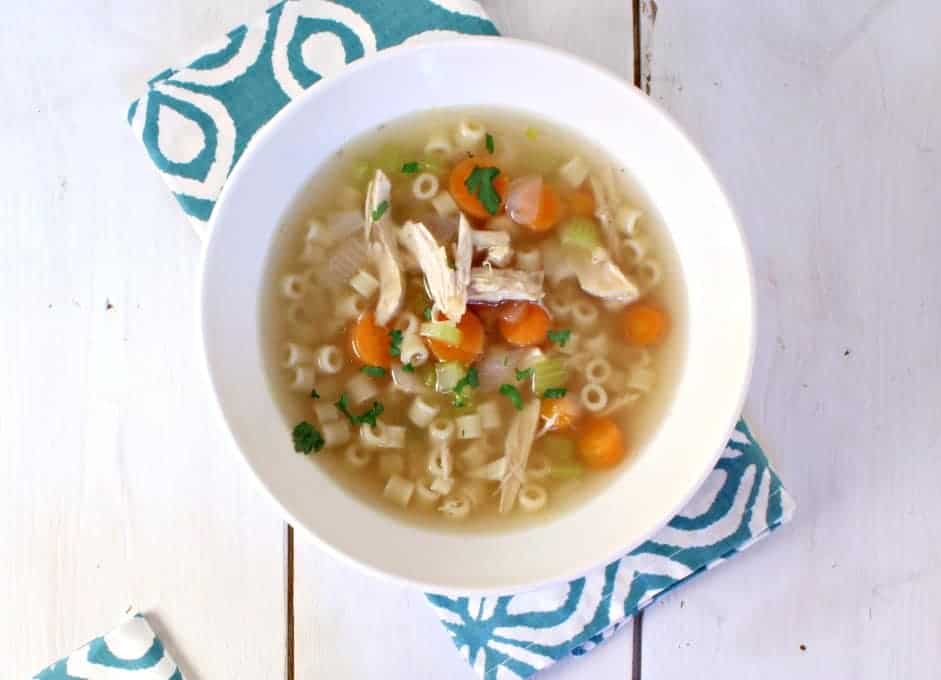 Chicken Soup with Pasta Beyond The Chicken Coop