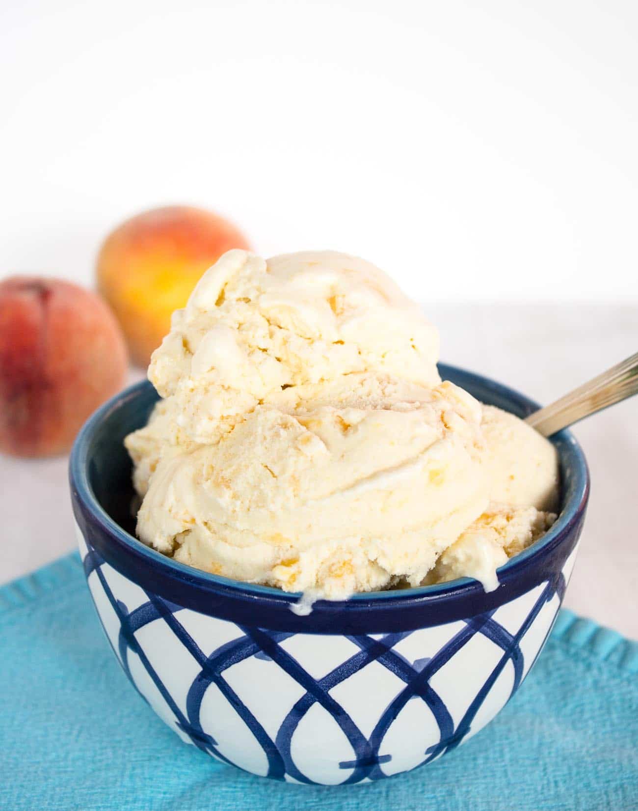 Old Fashioned Peach Ice Cream - Beyond The Chicken Coop