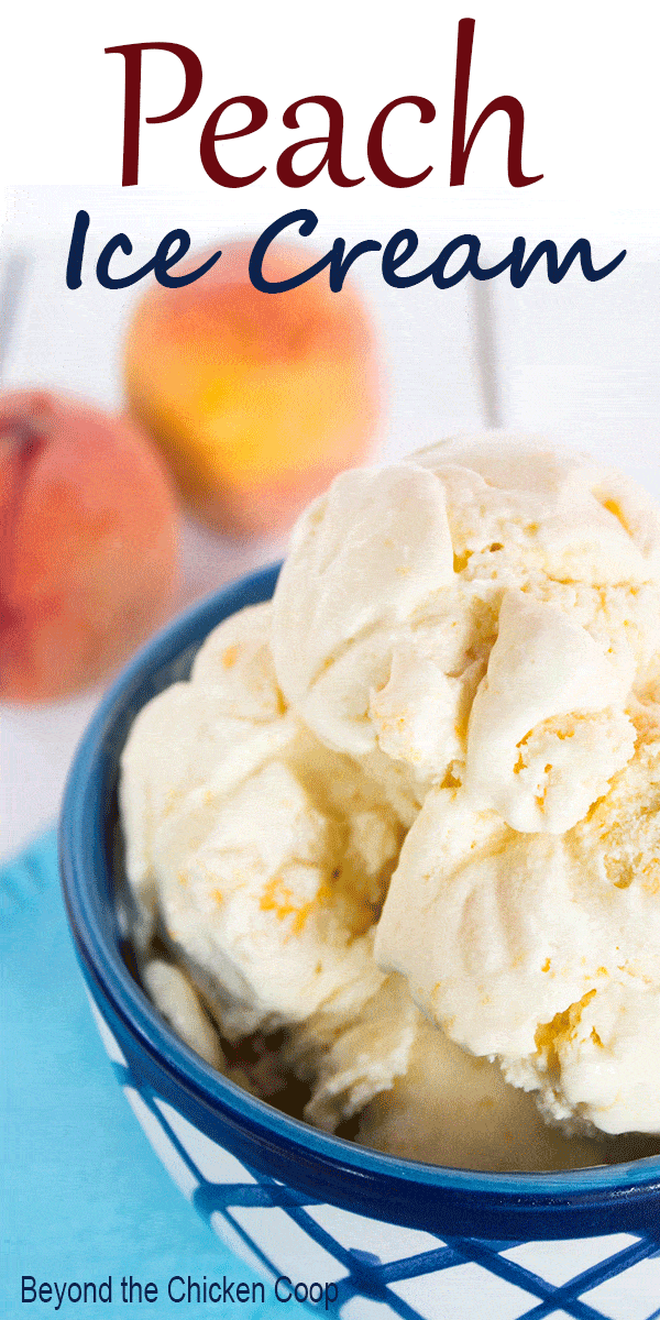 canned peach ice cream recipe