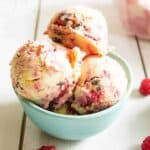 Raspberry Swirl and Chocolate Chunk Ice Cream