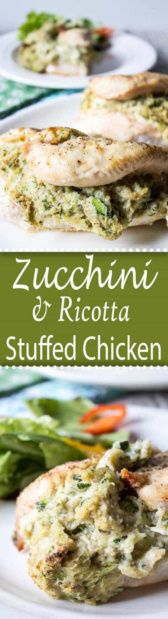 Zucchini and Ricotta Stuffed Chicken Breasts beyondthechickencoop.com