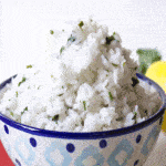 A bowlful of cilantro lime rice