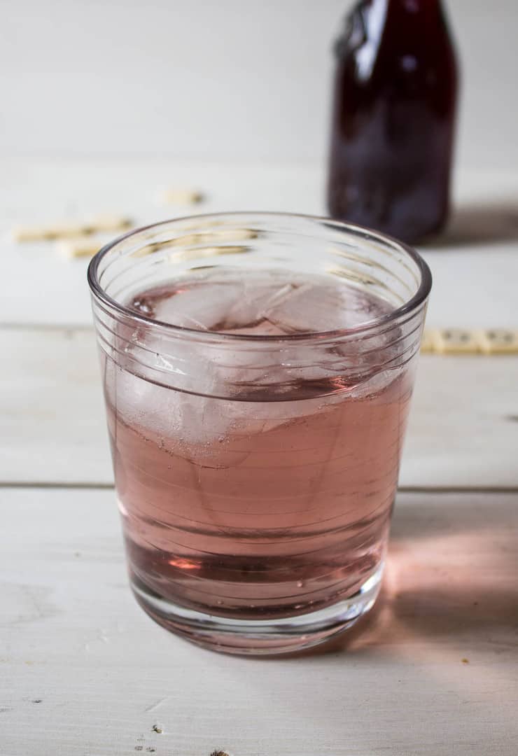 Elderberry Vodka mixed with lemon lime soda and served over ice.