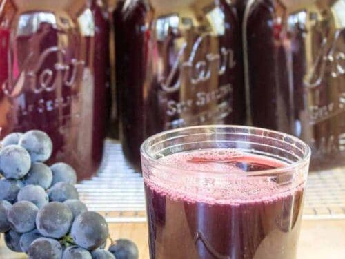 Grape Juice made with a steam juicer