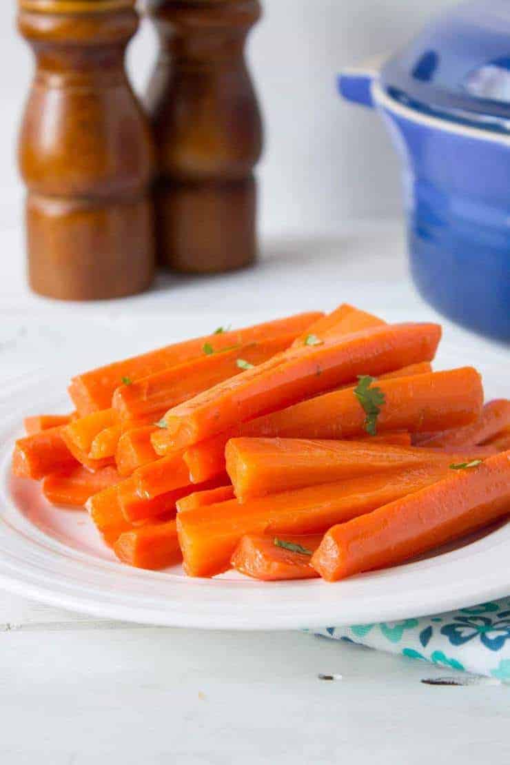honey ginger glazed carrots