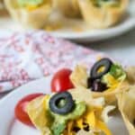 Black bean taco cups are just what you need for your next party!