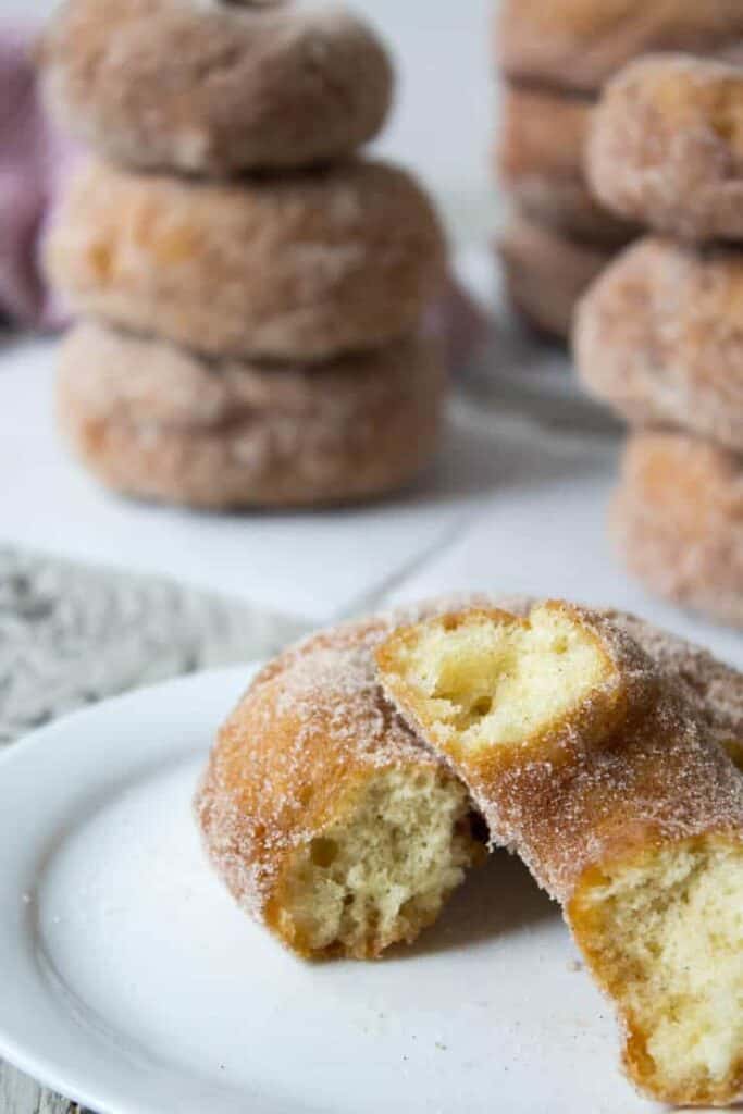 Cinnamon Sugar Cake Doughnuts Beyond The Chicken Coop