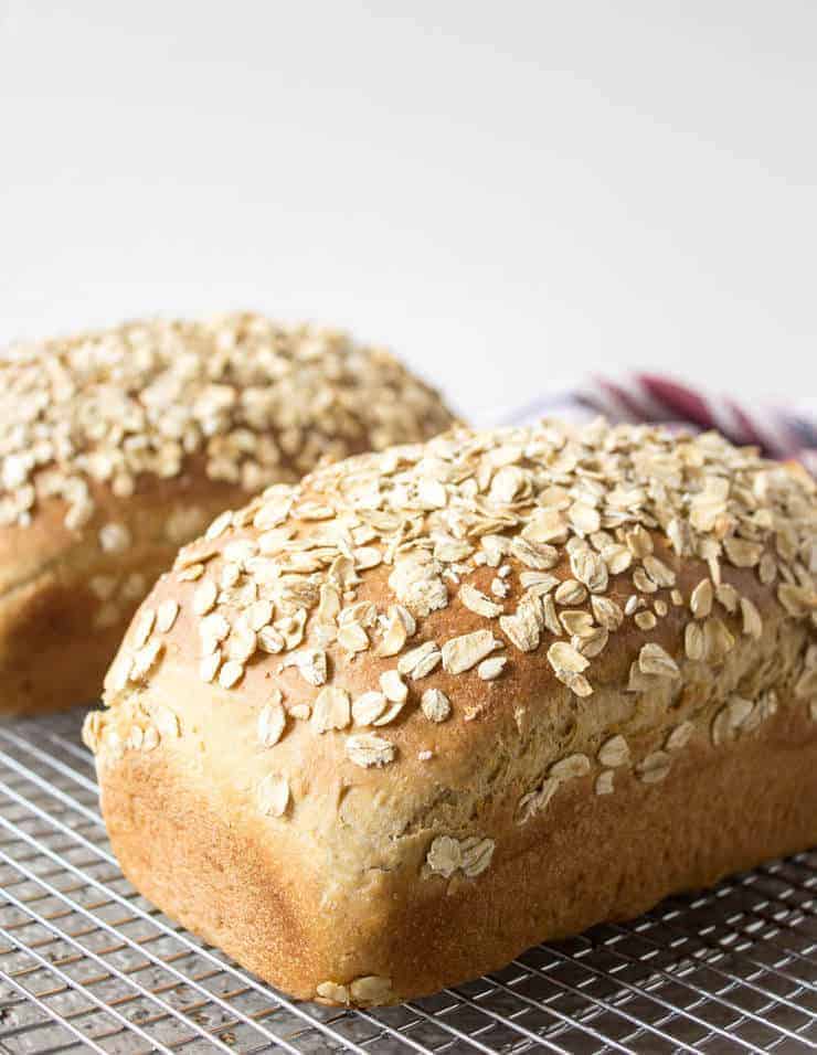 Fresh Baked Homemade Honey Oat Bread