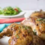Beer basted BBQ chicken