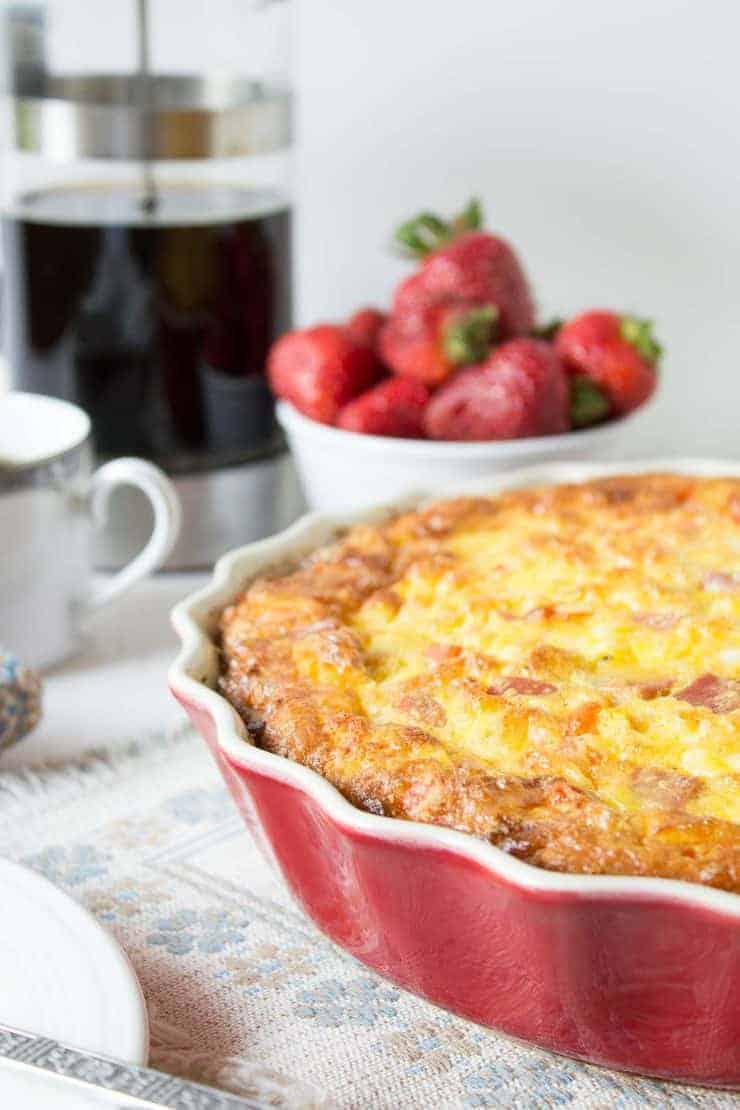 Cheesy Baked Egg Casserole - Beyond The Chicken Coop