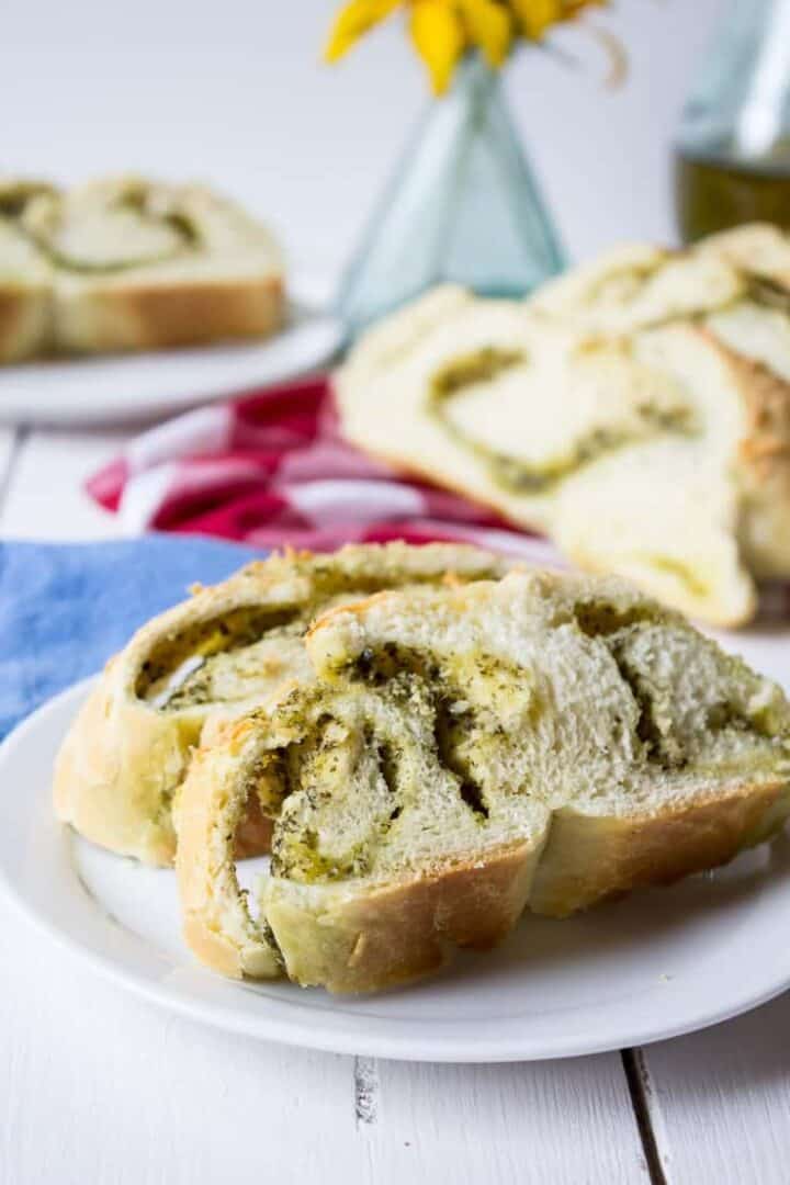 Cheesy Pesto Bread Beyond The Chicken Coop