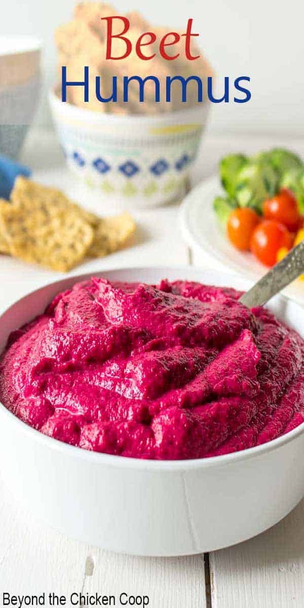 Beet Hummus Beyond The Chicken Coop
