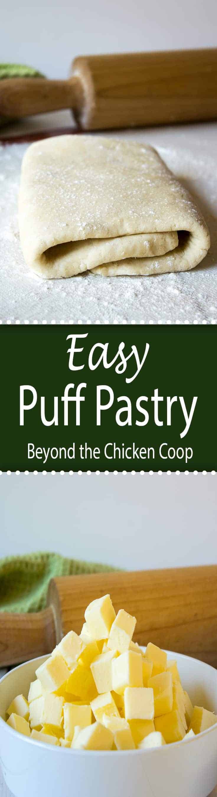 Make your own puff pastry at home using this Easy Puff Pastry Recipe! #puffpastry #easypuffpastry #baking