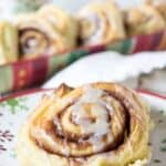 Homemade cinnamon rolls make a perfect holiday breakfast.