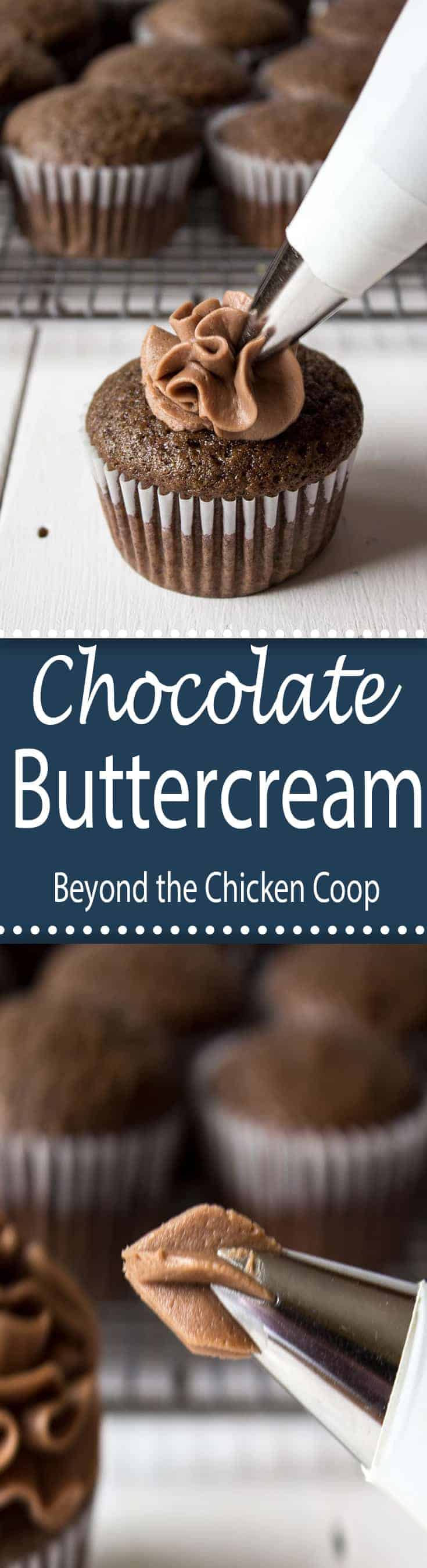Chocolate Buttercream Frosting is a perfect frosting for any cupcake or cake!