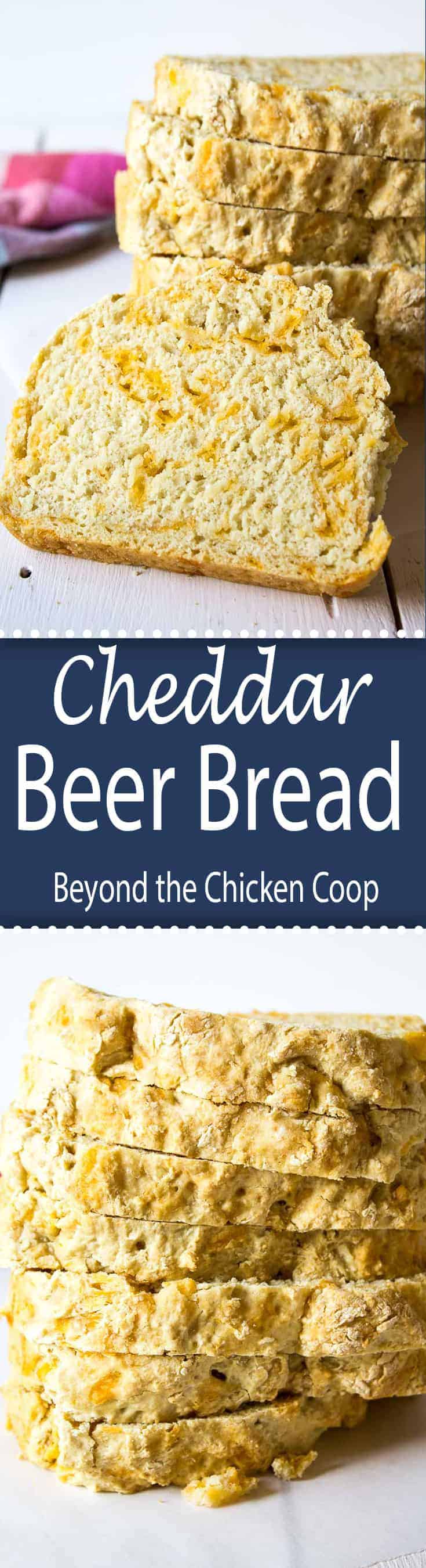 Quick bread made with beer and cheddar cheese.