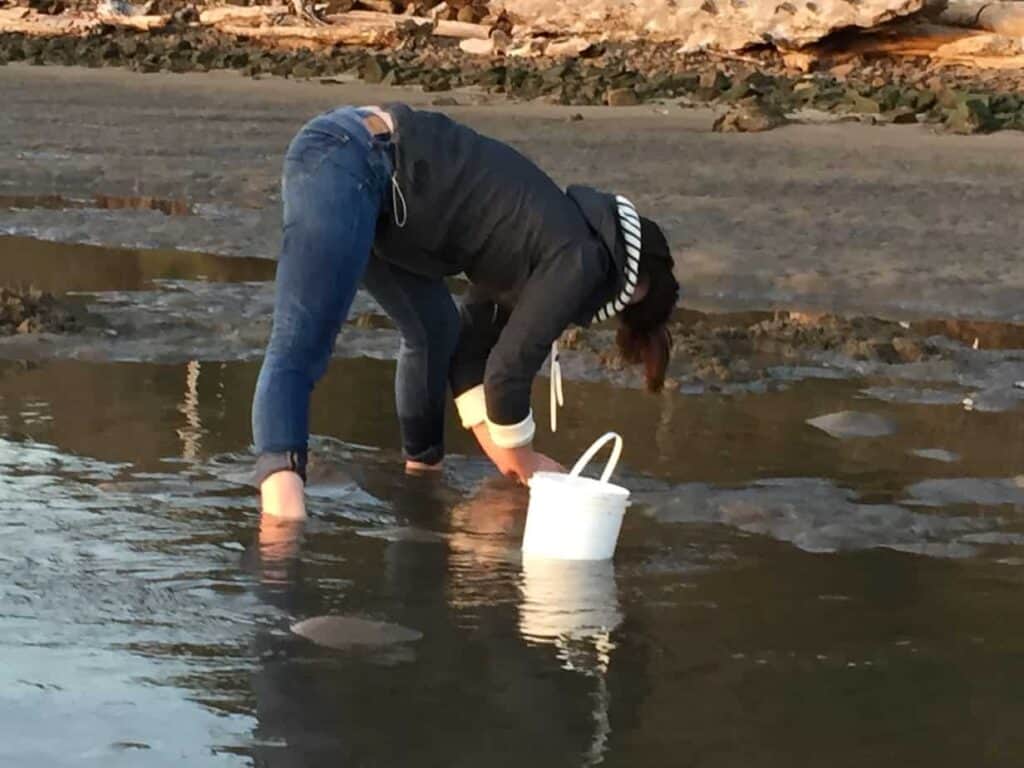 Clamming on the Oregon Coast