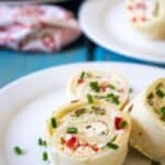 Mexican Tortilla Pinwheels are always a hit for a potluck or party.