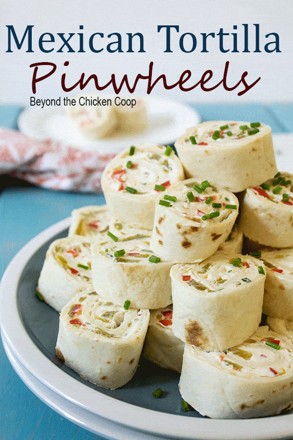 Mexican Tortilla Pinwheels are always a hit for a potluck or party.