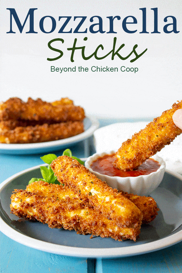 Crispy, crunchy mozzarella sticks are a perfect snack or appetizer.