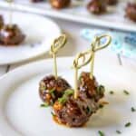 These cocktail meatballs are perfect for all your holiday parties