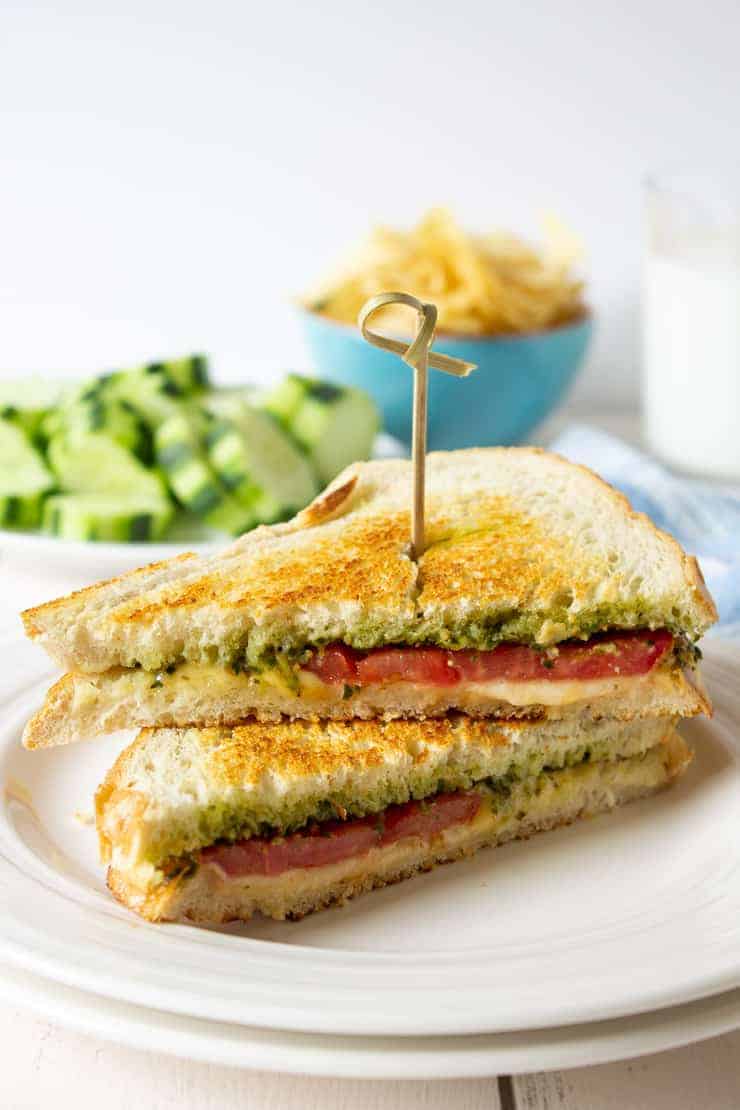 Pesto Grilled Cheese Beyond The Chicken Coop