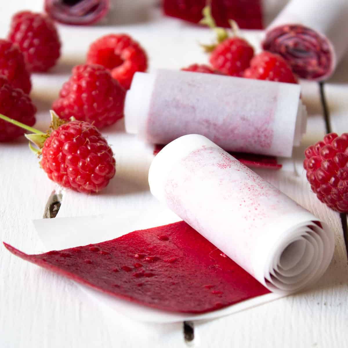 Raspberry Fruit Roll Ups - Beyond The Chicken Coop