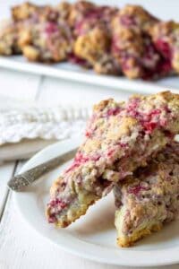 Raspberry scones are perfect for breakfast or a midday snack.