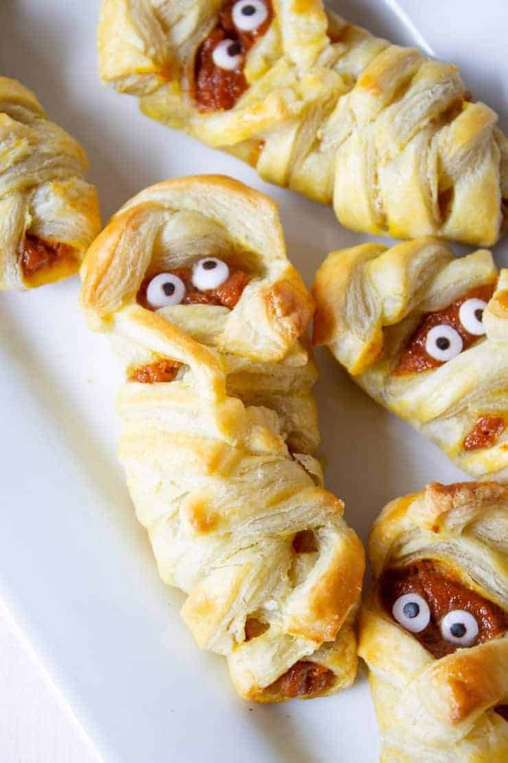 mummy pumpkin hand pies