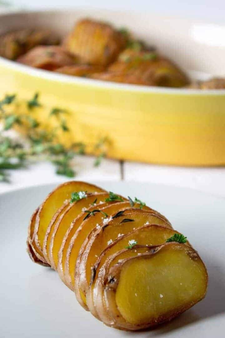 Roasted Hasselback Potatoes Beyond The Chicken Coop