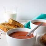 Quick cooking Creamy Tomato Soup. This soup can be on the table in 10 minutes.
