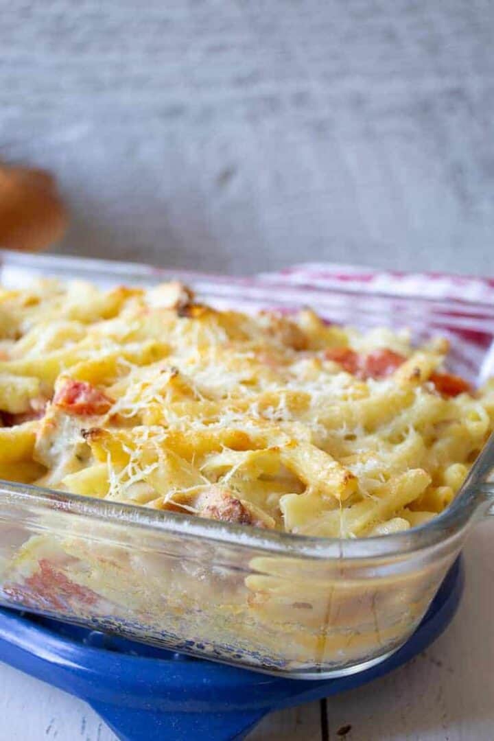 Chicken Pasta Bake - Beyond The Chicken Coop