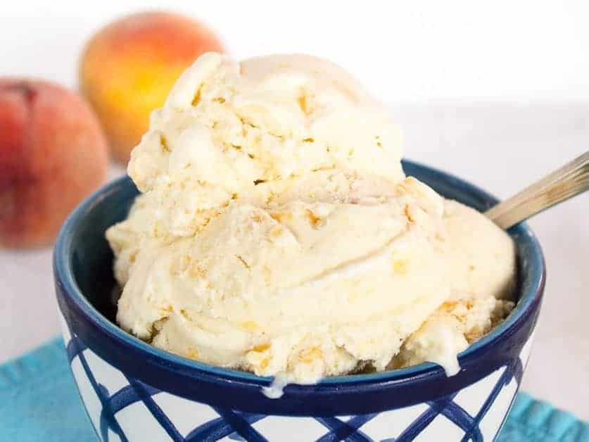 Old Fashioned Peach Ice Cream