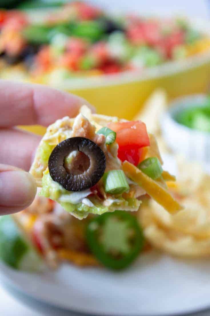 Mexican Layered Dip - Beyond The Chicken Coop