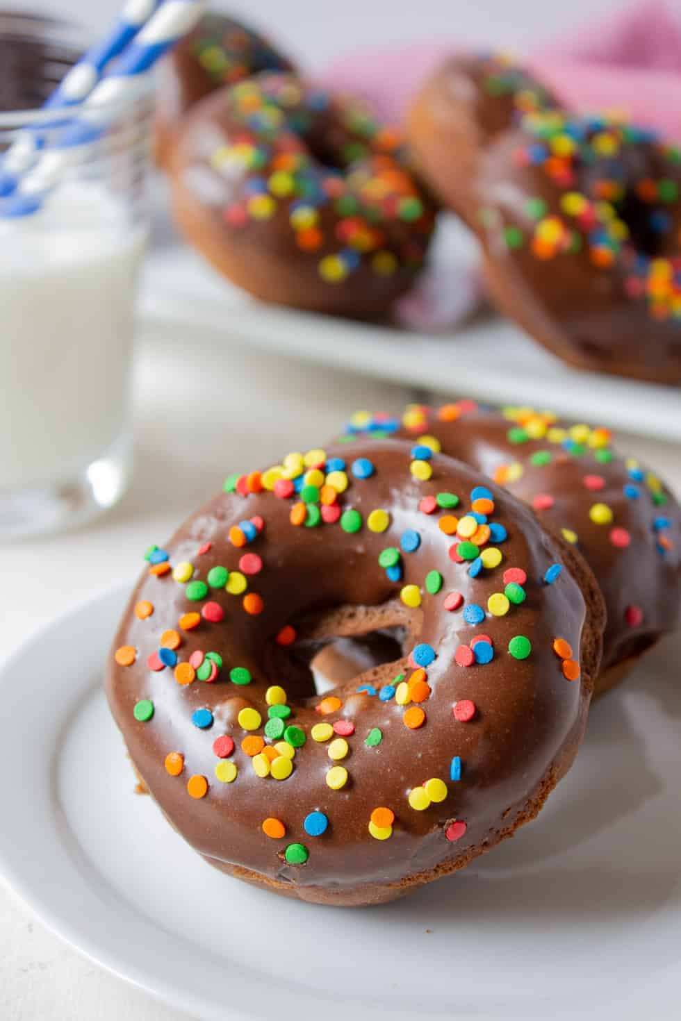  Baked Chocolate Donuts - Beyond The Chicken Coop 