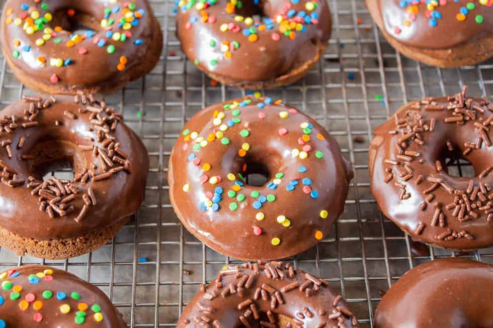 Baked Chocolate Donuts - Beyond The Chicken Coop