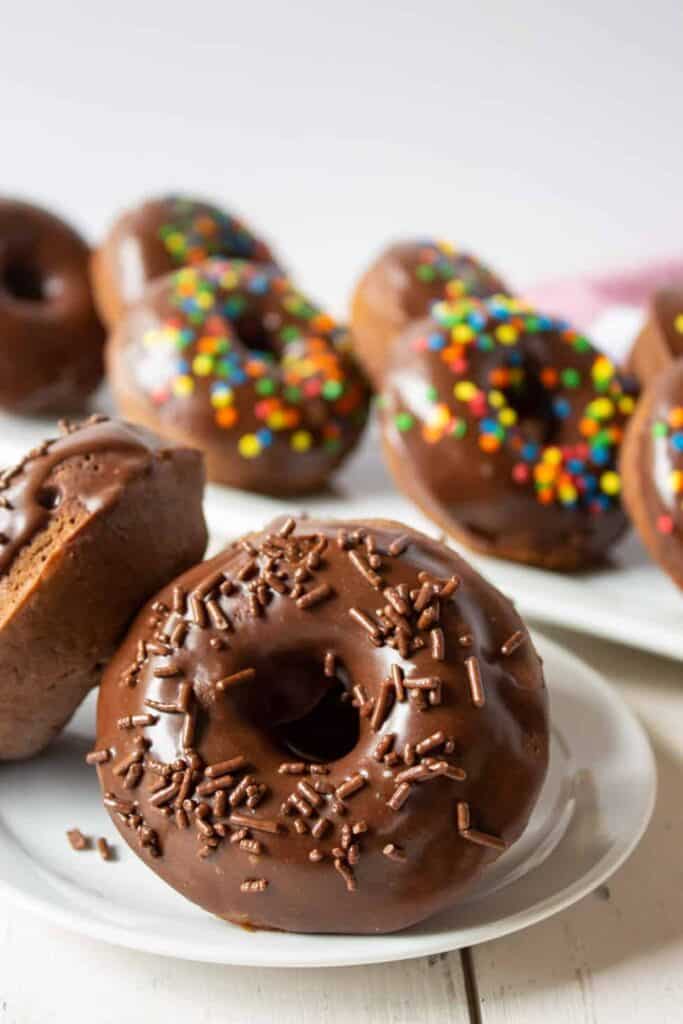  Baked Chocolate Donuts - Beyond The Chicken Coop 