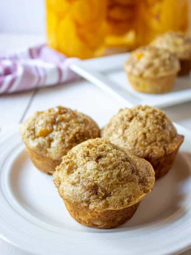 Easy Peach Muffins