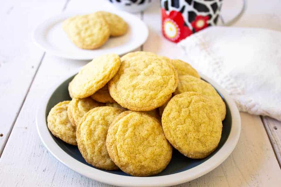 A plateful of sugar cookies.