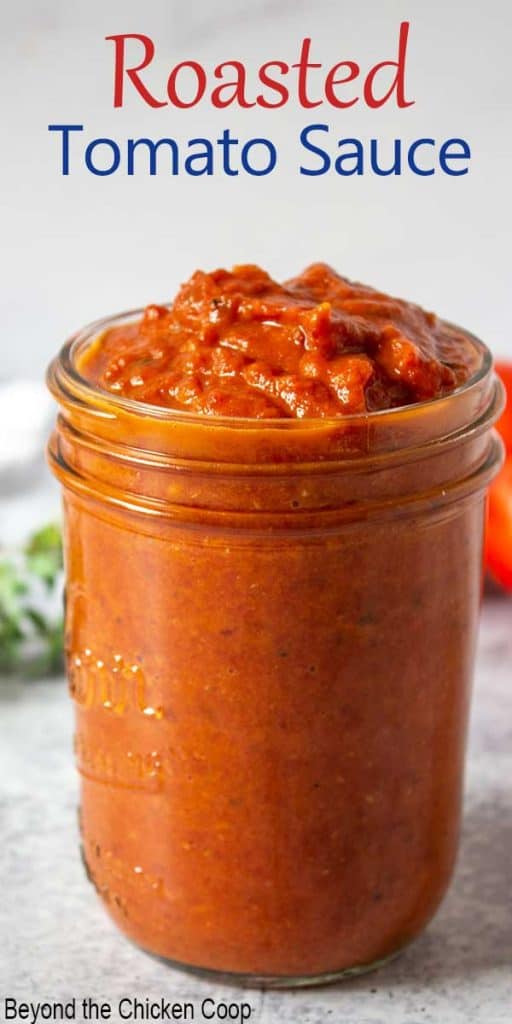 Oven Roasted Tomato Sauce Beyond The Chicken Coop